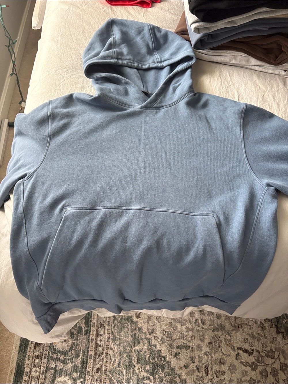 lululemon athletica Light Blue Crewneck Hoodie